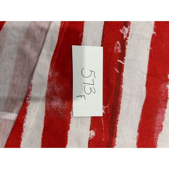 OneWorld American Flag Cold Shoulder Top Red White Striped Blue Stars Sz XL - Picture 10 of 11